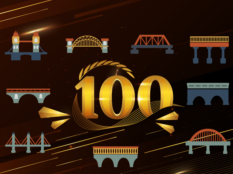 Historic moment; 100 bridges became a reality before completion of three years
