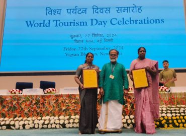 Two of the Central Best Rural Tourism Village awards for Kerala